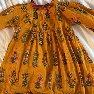 Pink chicken floral dress